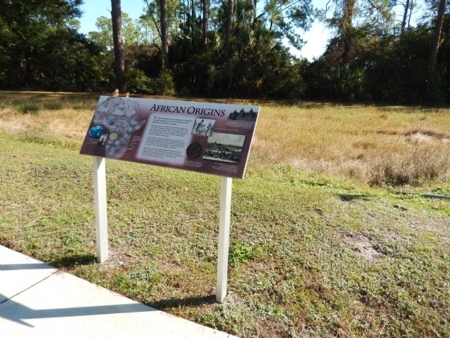 African Origins Marker (<i>wide view</i>). Click for full size. African Origins Marker (<i>wide view</i>) image. Click for full size.