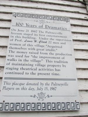 100 Years of Dramatics Marker image. Click for full size.