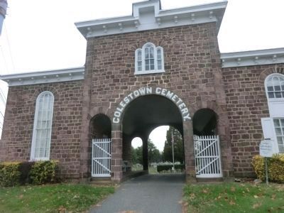 Colestown Cemetery Entrance. Click for full size. Colestown Cemetery Entrance image. Click for full size.