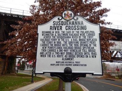 Susquehanna River Crossing Marker image. Click for full size.