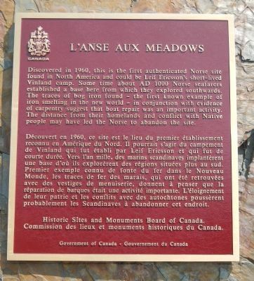 LAnse aux Meadows Marker image. Click for full size.
