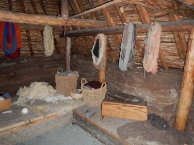Interior of reconstructed Viking hall image. Click for full size.