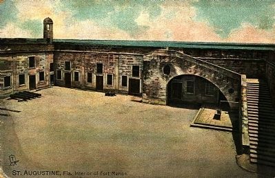<i>St. Augustine, FLA., Interior of Fort Marion</i> image. Click for full size.