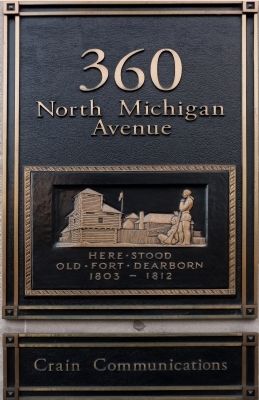 Old Fort Dearborn Marker image. Click for full size.