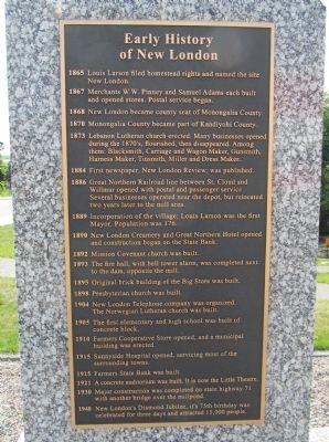 Early History of New London Marker image. Click for full size.