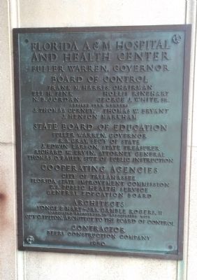 Building dedication plaque. image. Click for full size.