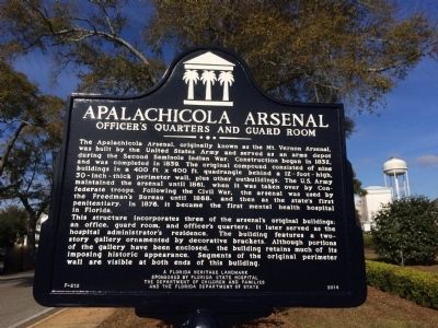 Apalachicola Arsenal - Officer's Quarters Marker image. Click for full size.