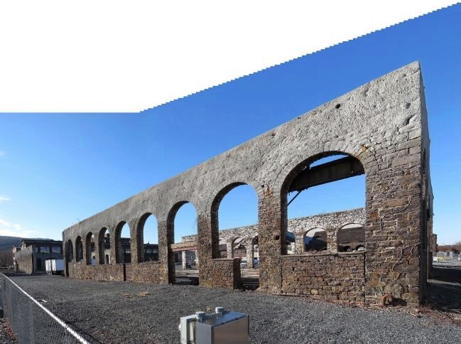 Bessemer Steel Building (1872) ruins at Bethlehem Steel Plant. Click for full size. Bessemer Steel Building (1872) ruins at Bethlehem Steel Plant image. Click for full size.