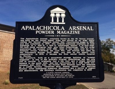 Apalachicola Arsenal Marker image. Click for full size.