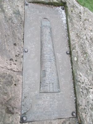 Site of the Original Sodus Bay Lighthouse Marker. Click for full size. Site of the Original Sodus Bay Lighthouse Marker image. Click for full size.