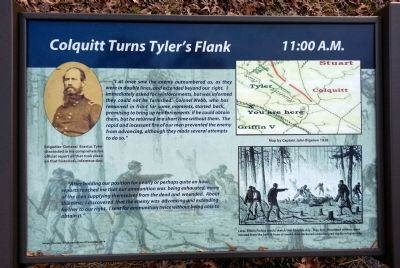 Colquitt Turns Tyler’s Flank Marker image. Click for full size.