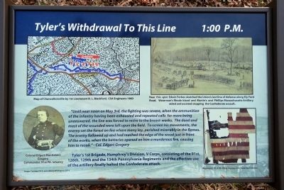 Tyler’s Withdrawal To This Line Marker. Click for full size. Tyler’s Withdrawal To This Line Marker image. Click for full size.