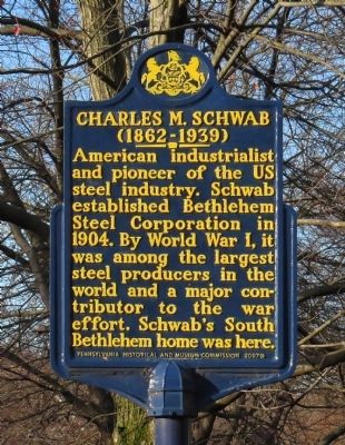 Charles M. Schwab Marker image. Click for full size.