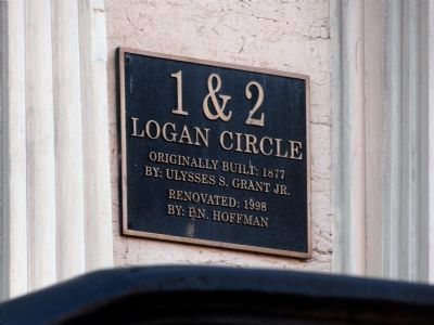 1 & 2 Logan Circle Plaque image. Click for full size.