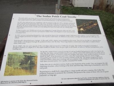 The Sodus Point Coal Trestle Marker image. Click for full size.