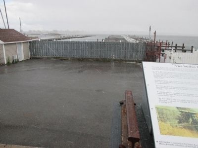 Marker and the Two Marina Piers on the Coal Trestle Site. image. Click for full size.