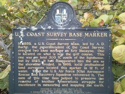 U.S. Coast Survey Base Marker image. Click for full size.