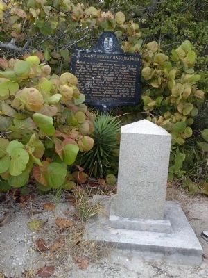 U.S. Coast Survey Base Marker. Click for full size. U.S. Coast Survey Base Marker image. Click for full size.