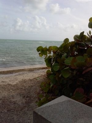 View of Atlantic Ocean from marker. Click for full size. View of Atlantic Ocean from marker image. Click for full size.