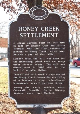 Honey Creek Settlement Marker image. Click for full size.