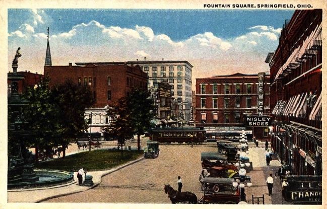 <i>Fountain Square, Springfield, Ohio.</i> image. Click for full size.