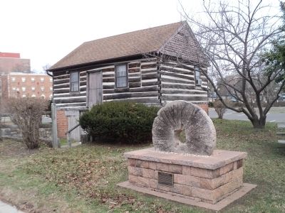 Grist Mill Stone in Mount Holly image. Click for full size.