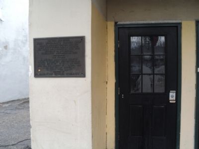 John Woolman’s Tailor Shop & 2nd Friends Meeting House Marker image. Click for full size.