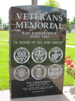 Lester Prairie Veterans Memorial image. Click for full size.