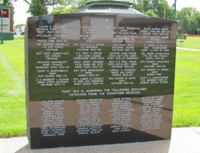 Lester Prairie Veterans Memorial · Panel B image. Click for full size.