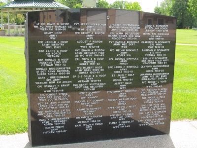 Lester Prairie Veterans Memorial  Panel C image. Click for full size.