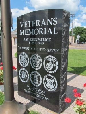 Lester Prairie Veterans Memorial image. Click for full size.
