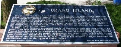 Grand Island Marker image. Click for full size.