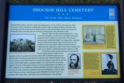 Shockoe Hill Cemetery CWT Marker. Click for full size. Shockoe Hill Cemetery CWT Marker image. Click for full size.