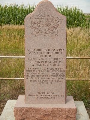 Sioux Indians Massacred Marker image. Click for full size.