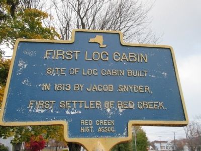 First Log Cabin Marker. Click for full size. First Log Cabin Marker image. Click for full size.