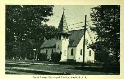 <i> Saint Peter's Episcopal Church, Medford, N.J.</i>. Click for full size. <i> Saint Peter's Episcopal Church, Medford, N.J.</i> image. Click for full size.