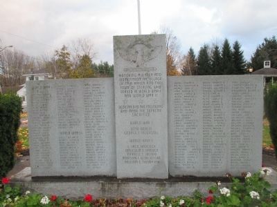 Village of New Haven, Town of Sterling WW I, WWII Memorial image. Click for full size.