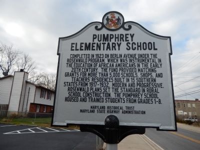 Pumphrey Elementary School Marker image. Click for full size.
