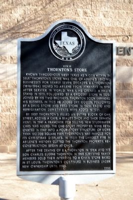 Site of Thornton's Store Marker. Click for full size. Site of Thornton's Store Marker image. Click for full size.