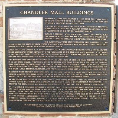 Chandler Mall Buildings Marker image. Click for full size.