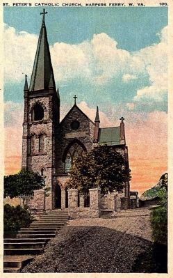 <i> St. Peter's Catholic Church, Harpers Ferry, W. Va,</i> image. Click for full size.