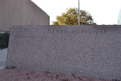 Memorial Wall of Other Conflicts. Click for full size. Memorial Wall of Other Conflicts image. Click for full size.