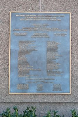 Donors Plaque. Click for full size. Donors Plaque image. Click for full size.