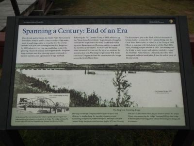 Spanning a Century: End of an Era Marker image. Click for full size.