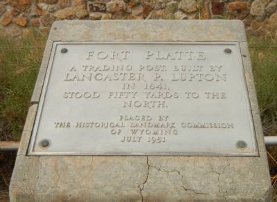 Fort Platte Marker image. Click for full size.