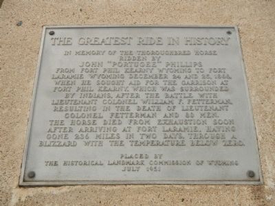 The Greatest Ride in History Marker image. Click for full size.