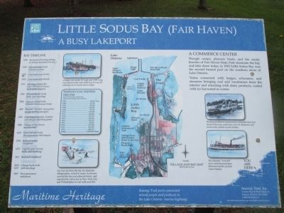 Little Sodus Bay (Fair Haven) Marker image. Click for full size.
