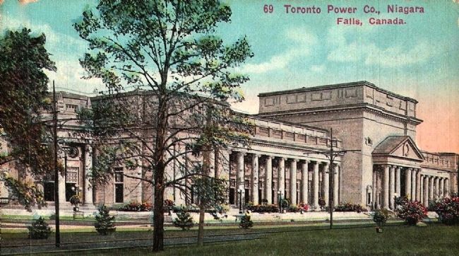 Postcard: <i>Toronto Power Co., Niagara Falls, Canada</i> image. Click for full size.