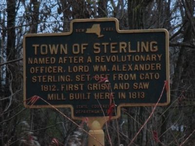 Town of Sterling Marker image. Click for full size.