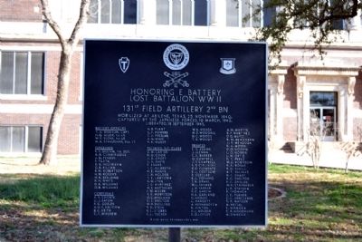 Honoring E Battery Lost Battalion WWII Marker image. Click for full size.